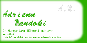adrienn mandoki business card